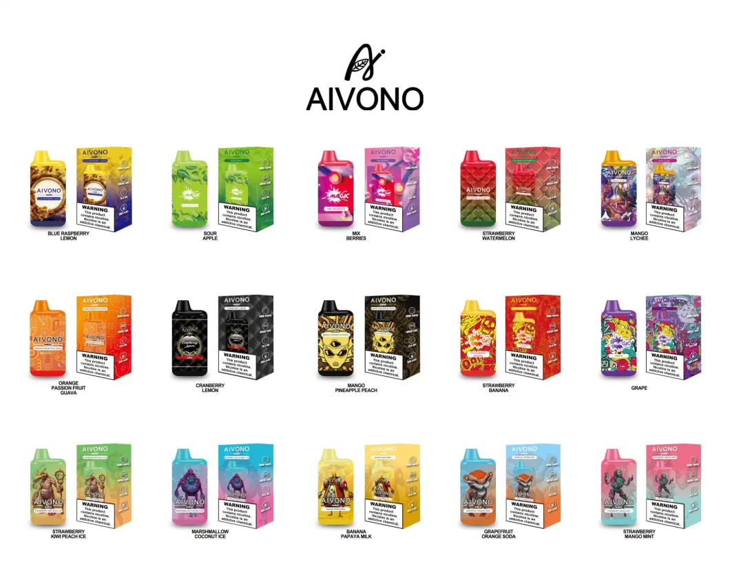 Aivono Factory Magic 5800 Puffs Electronic Cigarette Vaporizer Pod Wape Wholesale I Vape Pen Hookah Charger