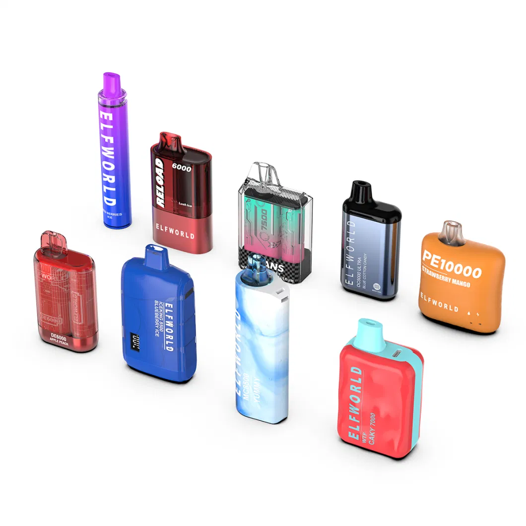 Elfworld Wholesale Disposable Device Elf 2500 5000 6000 7000 7500 8500 9000 10000 Orion Lost Puff Bar Custom Raz Vaporizer I E Cigarette Vape Pen Mesh Coil Bar