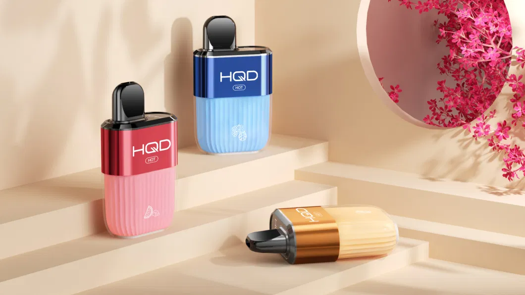 Hqd Hot Disposable Vape 5000 Puffs Large Capacity E-Liquid 50mg Tobacco Taste Vaporizers Chile Brazil Argentina Smoking Cessation Products Lemon Macaron Flavor