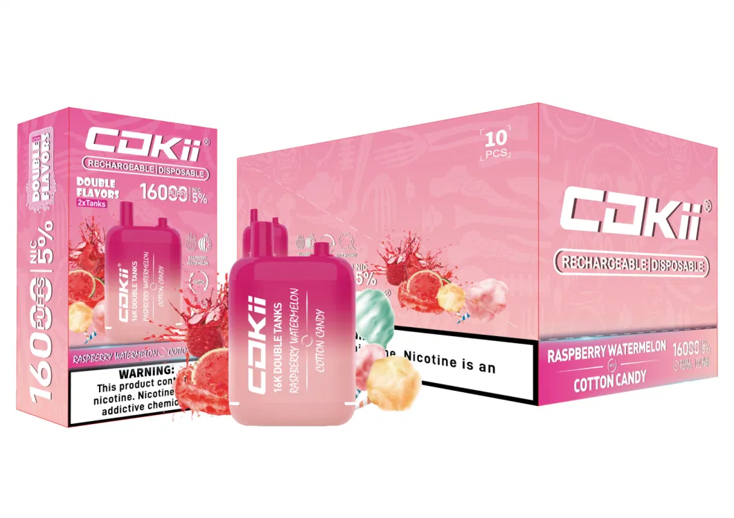 Shenzhen Factory Wholesale Hhc Cheap Cokii Dual Tanks Double Mesh Coil 16000 Puff White Private Label Drop Shipping Bang XXL Dual Flavor Disposable E Vape