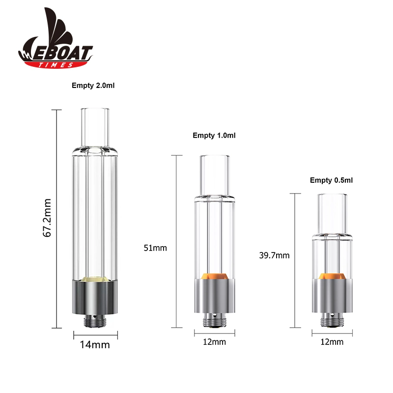 Thick Oil Electronic Cigarette Atomizer Vaporizer 510 Disposable Vape Carts Full Glass