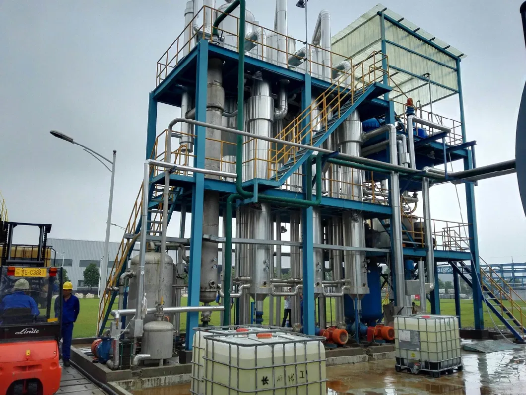 Three Effect Vacuum Falling Film Mvr Evaporator for Wastewater Treatment Multi Effect