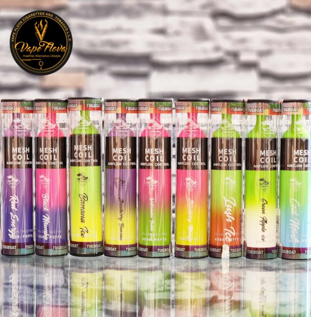 Hookah Shisha Pen Price The Purest and Strongest Flavor Production Tugboat Evo 4500 Puffs Disposable Vape