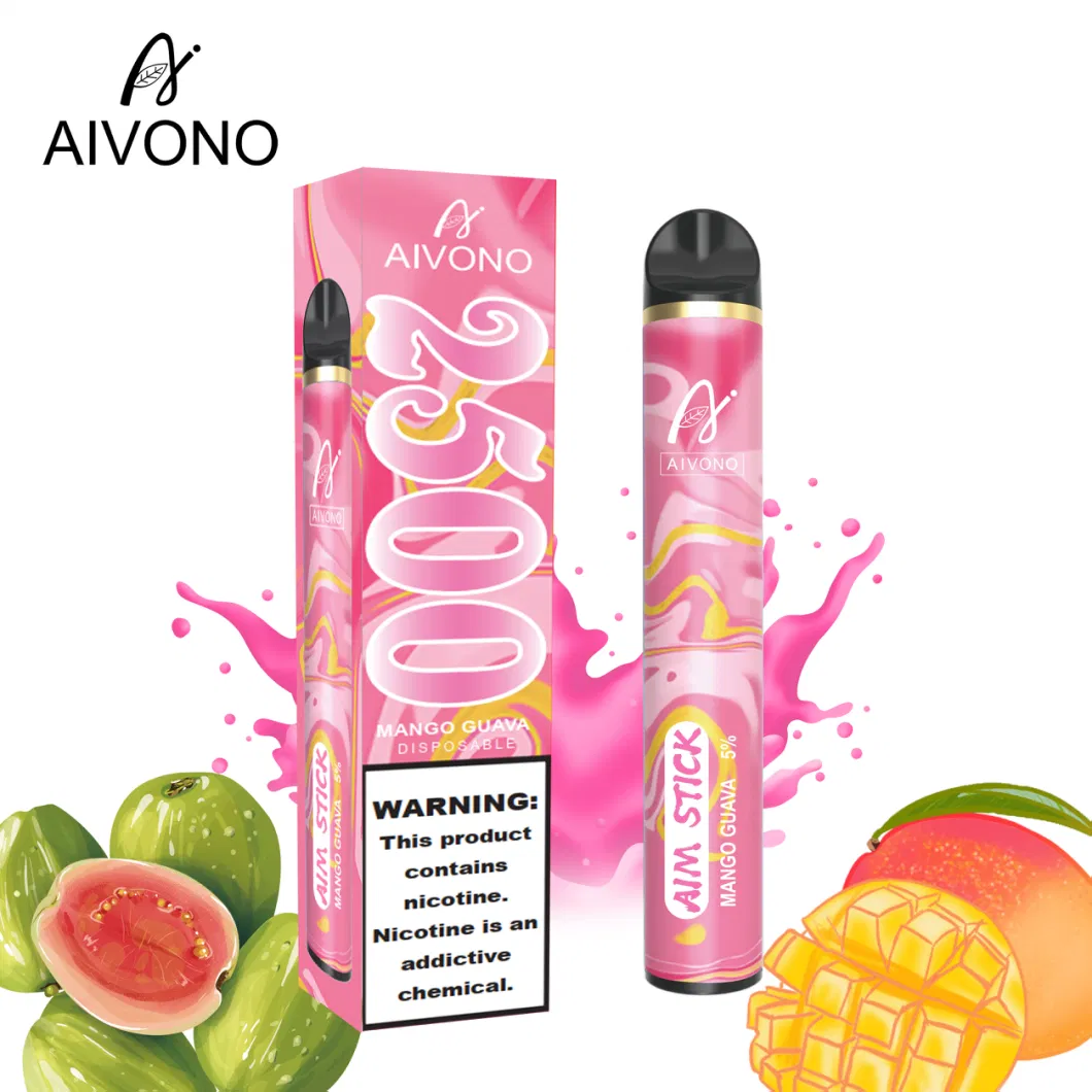 Aivono Disposable Vape Pen Aim Stick 2500puffs 16flavors Vs Bang XXL /Disposable E-Cigarette OEM