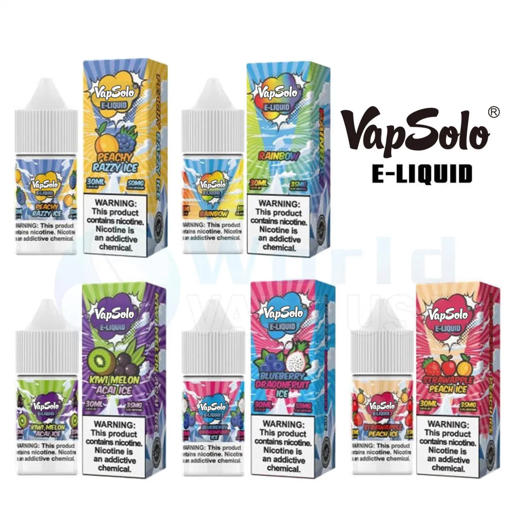 Best Selling Nicotine Salt Eliquid Europe 30mg Disposable Vape Jucie Vapor Market