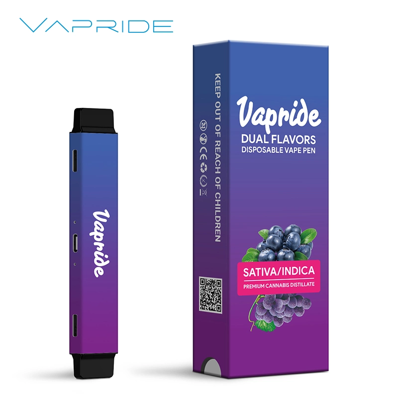 Made in China Disposable Vape Pod System Custom Brand 1ml+1ml Dual Tanks 2 Flavors Disposable Vape Pod Electronic Cigarette Vape Wholesale Disposable Vape