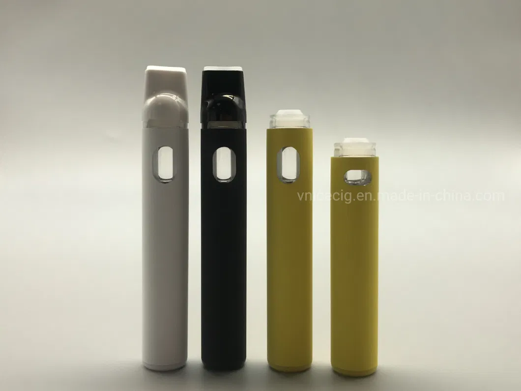 New Design 1ml/0.5ml Empty Pod No Cotton Ceramic Vaporizer USB C Charging Port Rechargeable 300mAh Battery Live Hash Rosin Vape Carts Thick Oil Disposable Vape