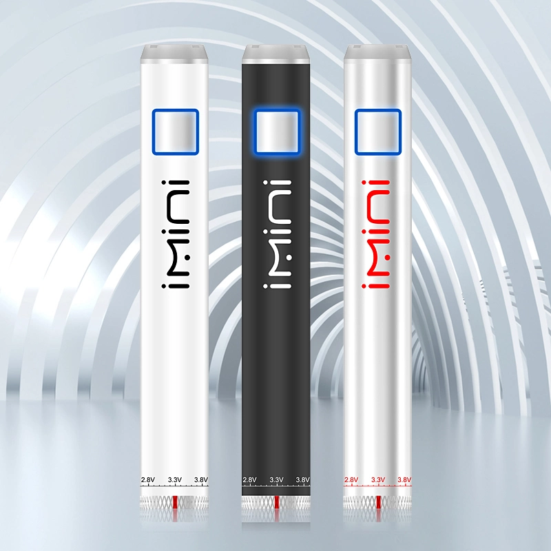 Imini C10 Twist 650mAh Cartridge Battery Vape Pen 1.8-4.2V Preheat 650mAh Adjust Voltage Preheat Battery with Bottom Spinner Ring