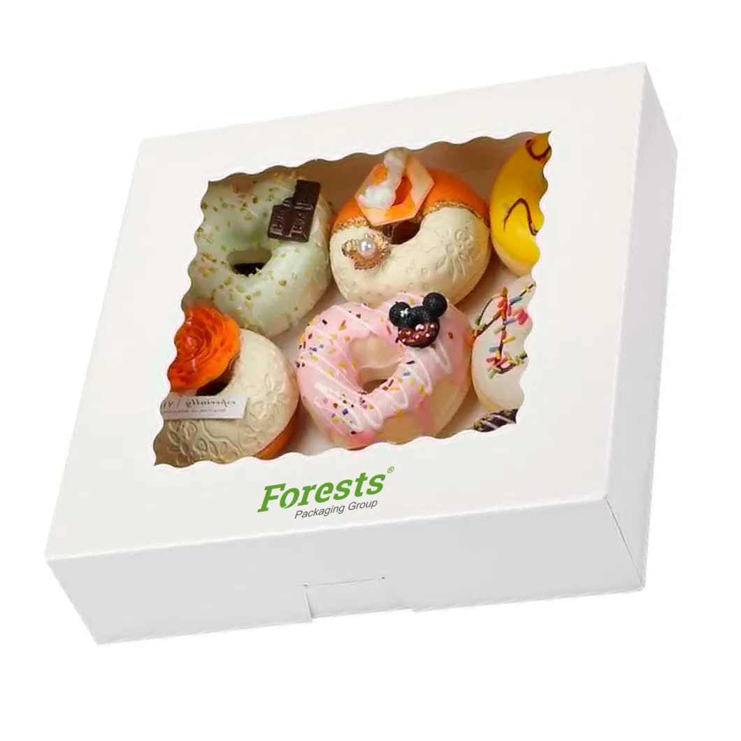 Custom Printed Food Safe Cake Puff Takeaway Pastries Packing Boxes