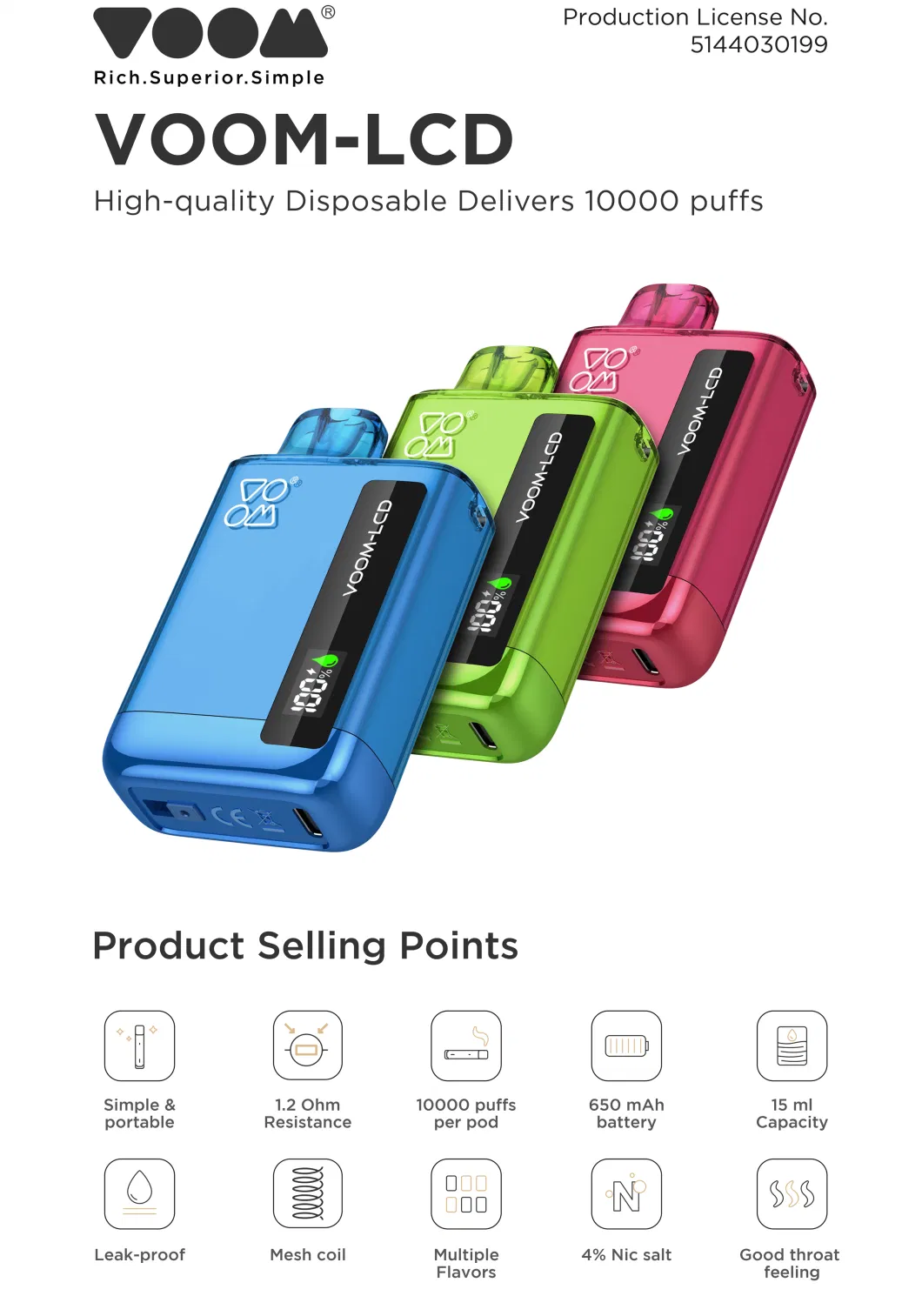 Display Screen Disposable Vape Nasty 10000 Puffs Vapesoul E Cigarette Pod Salt E-Juice Voom Wholesale Cheap Vape