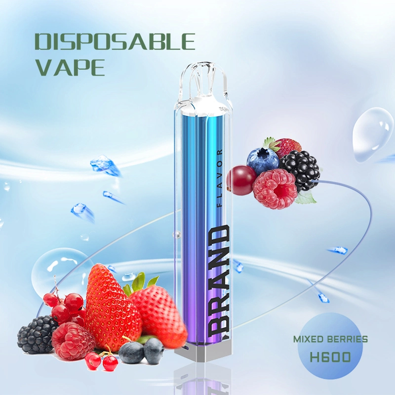 China Wholesale OEM Tpd Ecid E-Cigarette 2ml 600 800 Puffs Fremelx Vaper Empty Pen Style Crystal Disposable Vape with LED Flashlight in Europe Spain UK