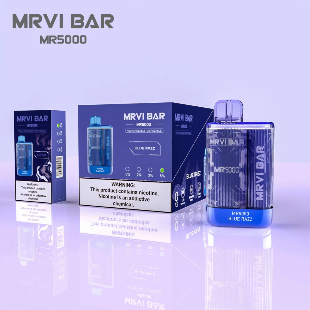 Wholesale Disposable Vape Pen 5000 Puffs Elf Crystal E Cigarette Mrvi Bar Pod Elfworld Ultra Caky Te5000 Puff