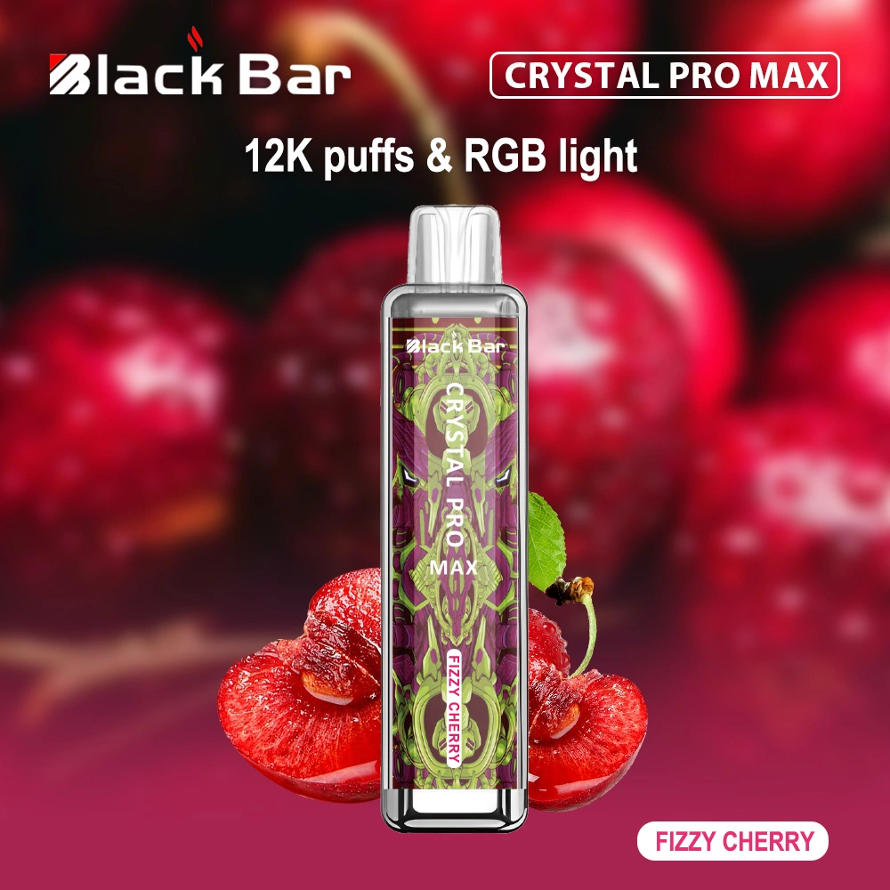 Original Black Bar Vape 12K Crystal Puff Disposable E Cigarette Wholeale Puffs Bar 12K Vapers Crystal 12000 Puffs Vape PRO Max Vaporizer Wholesale I Vape