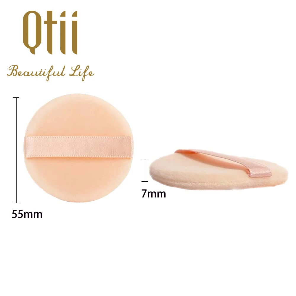 Ultra-Thin Round Soft and Delicate Flocking Strap Powder Puff