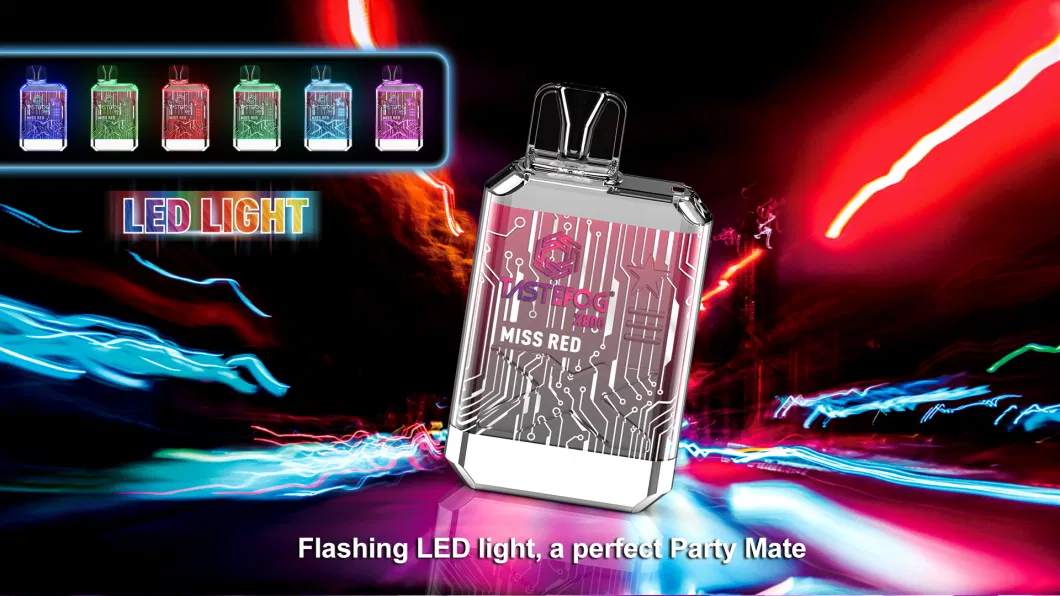 Wholesale New Tastefog X800 800puffs Disposable Vape Box Crystal LED Flashlights 2ml Tpd Version