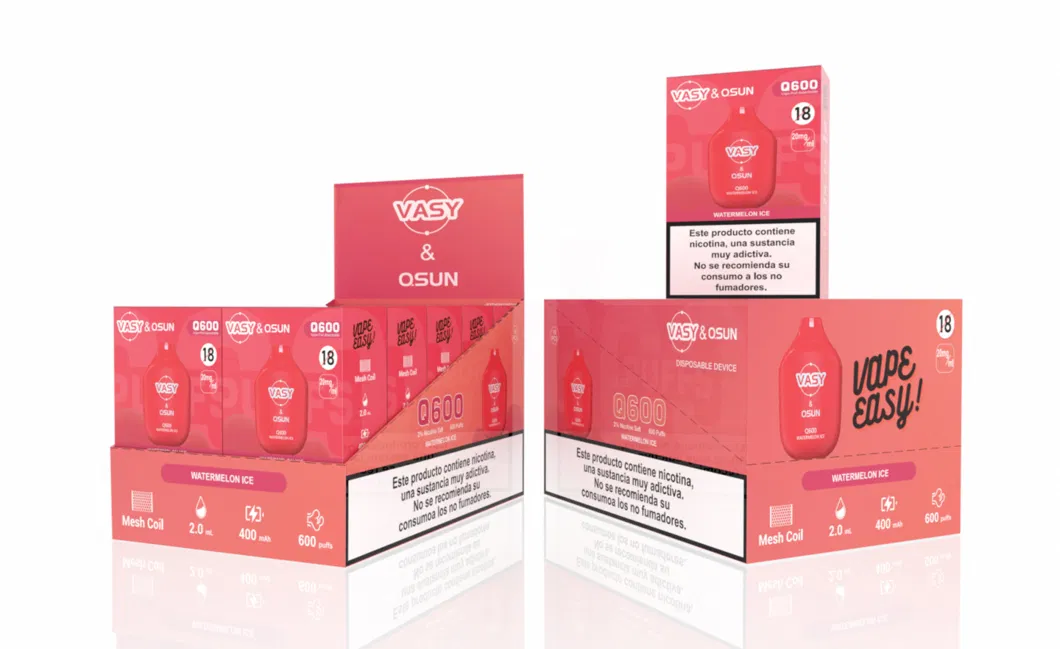 Lostmary Vasy Q600 20mg Strawberry Raspberry Disposable Vape 600 Puffs