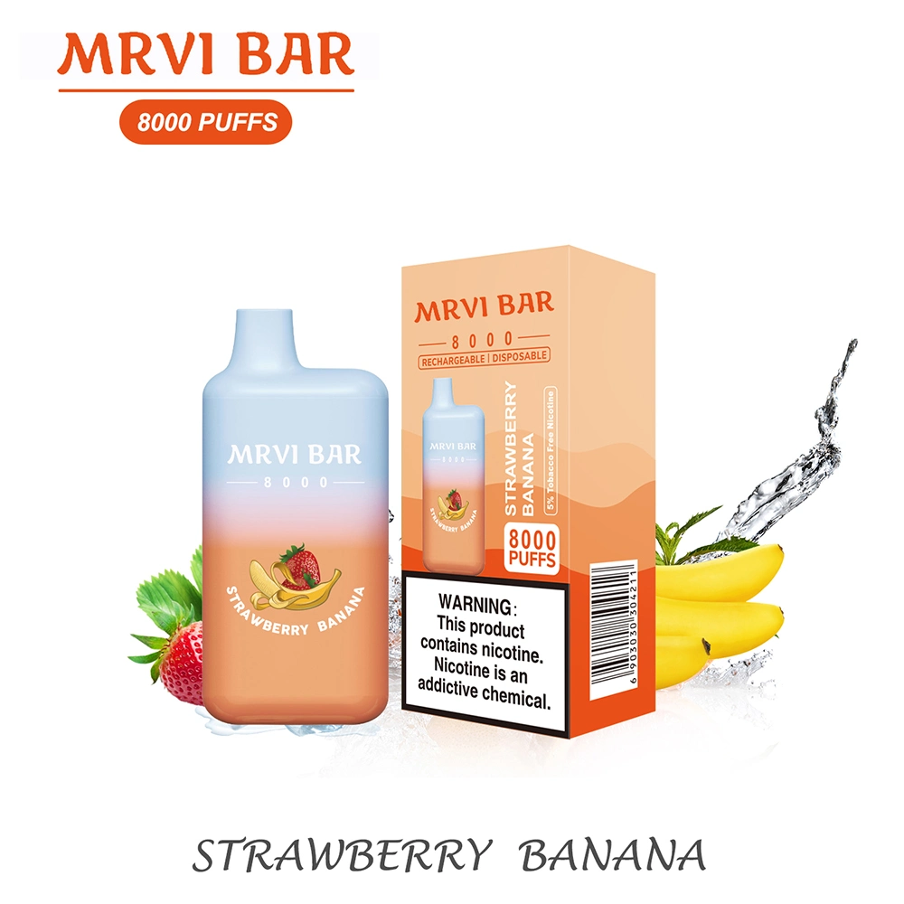 Shenzhen Factory High Quality Mrvi Bar 8000 Puffs Disposable Vapes Puff Pen Electronic Cigarette Prefilled Atomizer