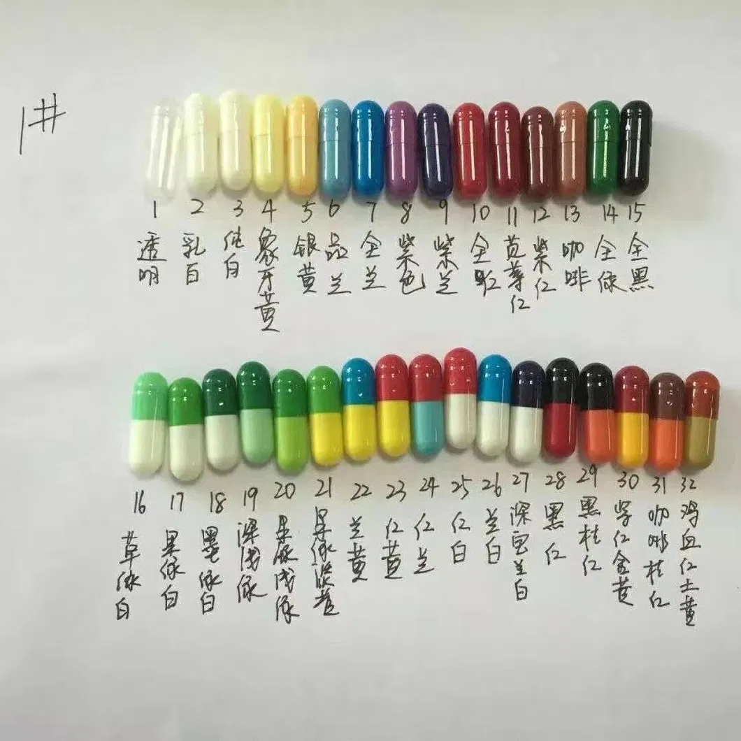 Wholesale High Quality Vegetable Empty Capsules Transparent Capsules All Size