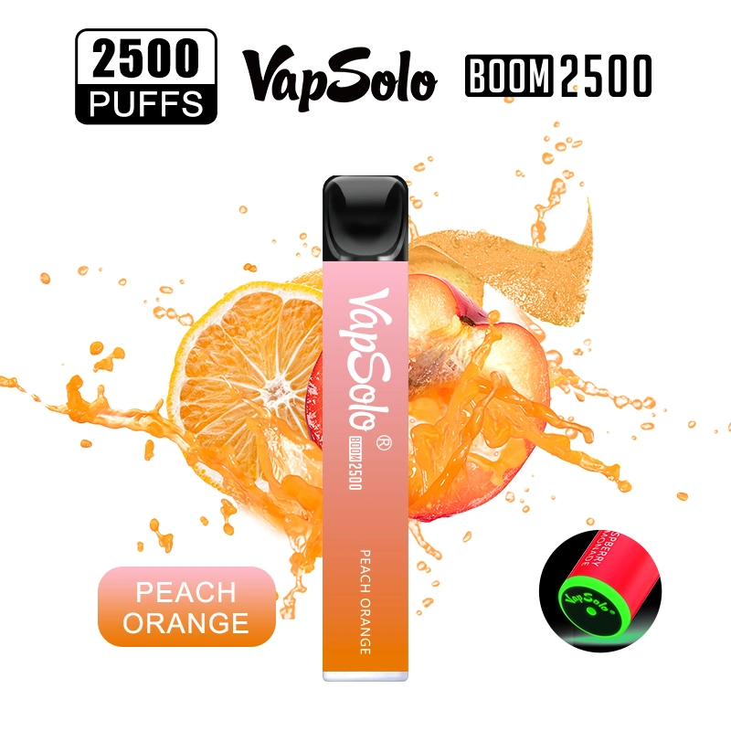 Top Quality Mesh Coil Bang Fume Ultra 2500 OEM/ODM Vaporizor Fruit Flavor Tastes Vapsolo Boom Cigarette Electronic
