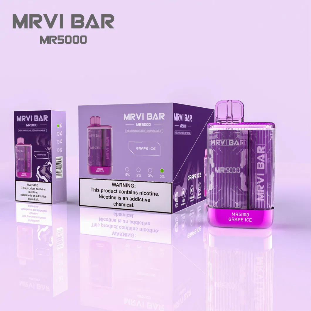 Wholesale Disposable Vape Pen 5000 Puffs Elf Crystal E Cigarette Mrvi Bar Pod Elfworld Ultra Caky Te5000 Puff