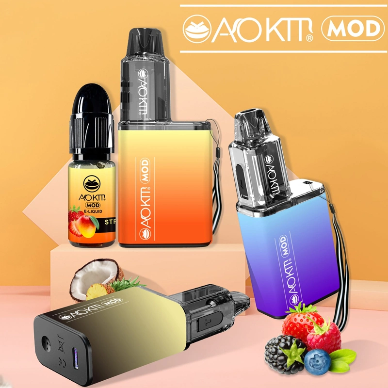 Zbood OEM ODM Aokit Mod Refillable 6000puffs UK 10K 5500 Biff Trans Fluum Elfworld Device Disposable Vape