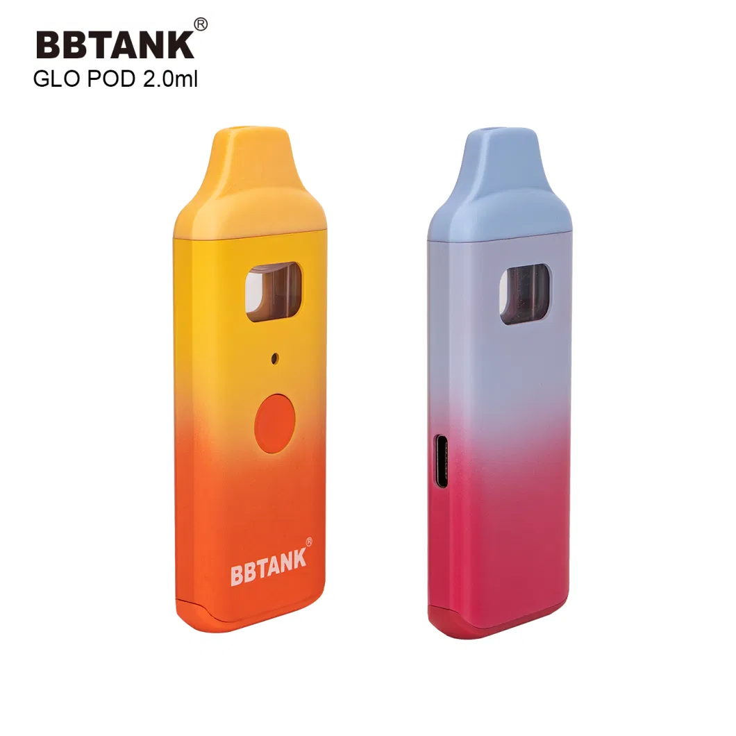 Bbtank 2 Gram Live Resin Vape Postless Disposable Vape Pen Cotton Free 2ml Hhc Oil Pod Dual Airflow