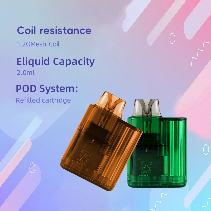 Dubai EU UK Refillable 2ml 3ml 600 800 Puffs E-Liquid Pod Replaceable Coil DIY E-Cigarette Open Pod System Vape with CE Ukca Tpd