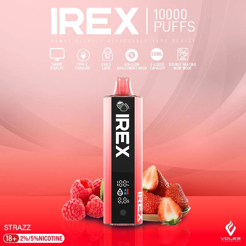 Irex 10000 Puffs Original Disposable Vape Voltbar Disposable Vape Pen Wholesale Rechargebale Battery Vape Pen