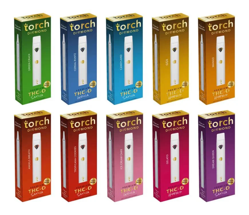 Torch Diamond Vapes E Cigarettes Rechargeable Disposable Pens Type C 2ml Disposable Vape Pen Device