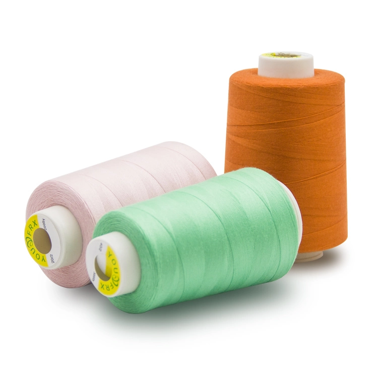 High-Quality Spun Thread 100% Polyester Textile Fabric Sewing Thread 50s/2