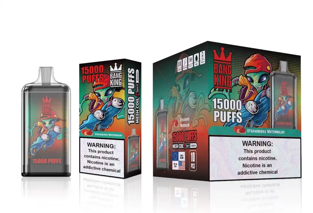 Bang King 15000 15K Puff Vs Wga Crystal King 12000 12K Puff 2% Electronic E Cigarette Disposable Vape