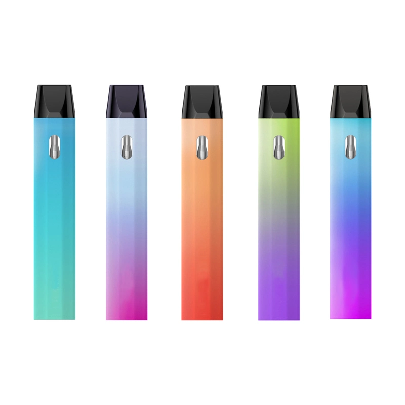 Custom Private Logo Vaporizer 300mAh Battery E-Cig Slim Pod System Ceramic Core Empty Cartridge Rechargeable Delta Thick Oil Disposable Vape Pen