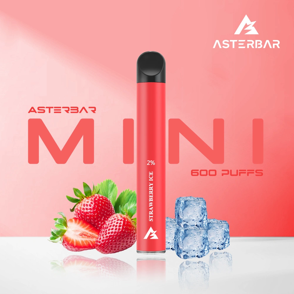 Crystal Bar 600 Puff 2ml Vapes Asterbar Nano 2% 20mg Mesh Coil Vaporizer Pen Elf E Electronic Cigarette Wholesale I Vape Disposable Pod