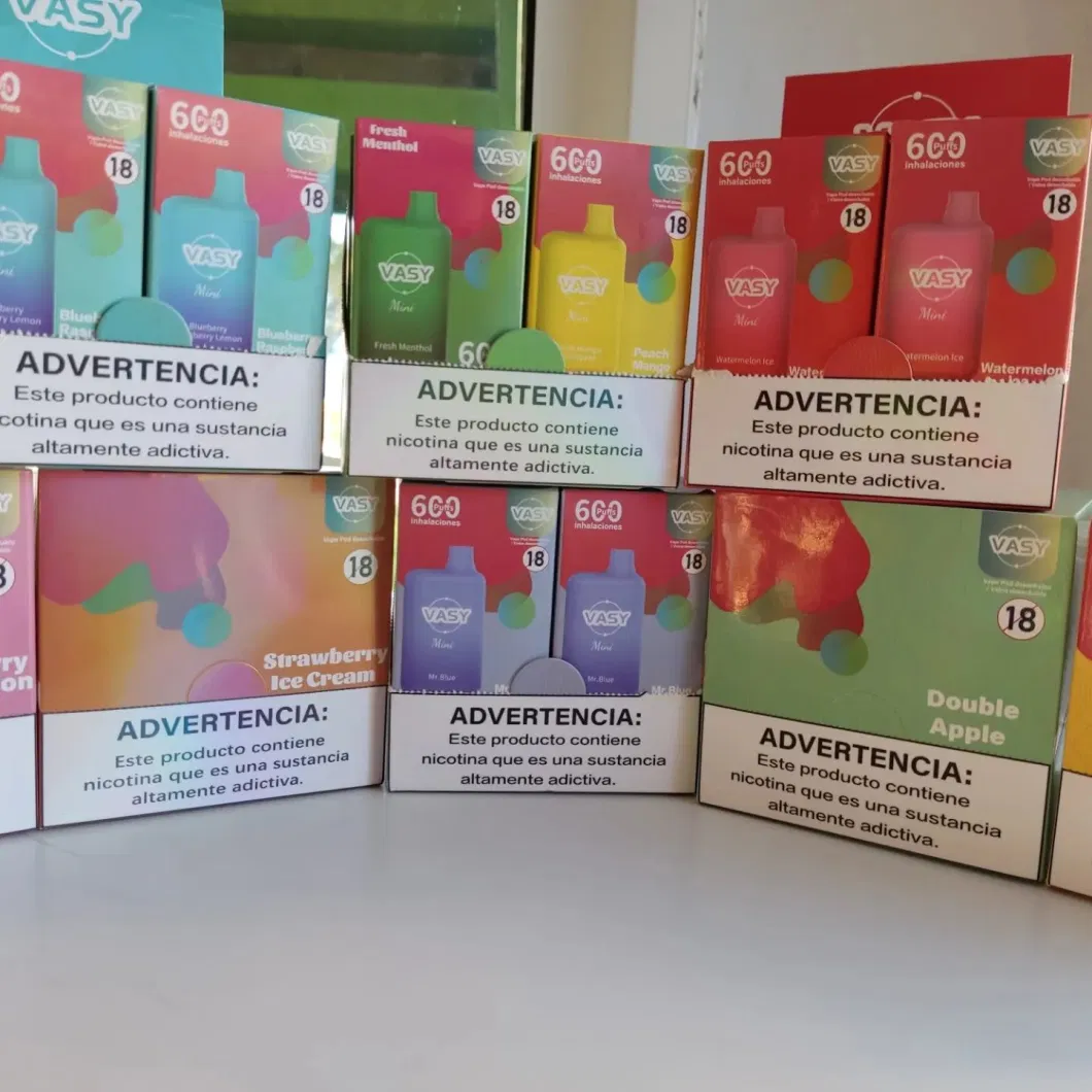 Wholesale Vasy Mini 600 Puffs Popular Flavor Strawberry Ice Cream 20mg Disposable Vape