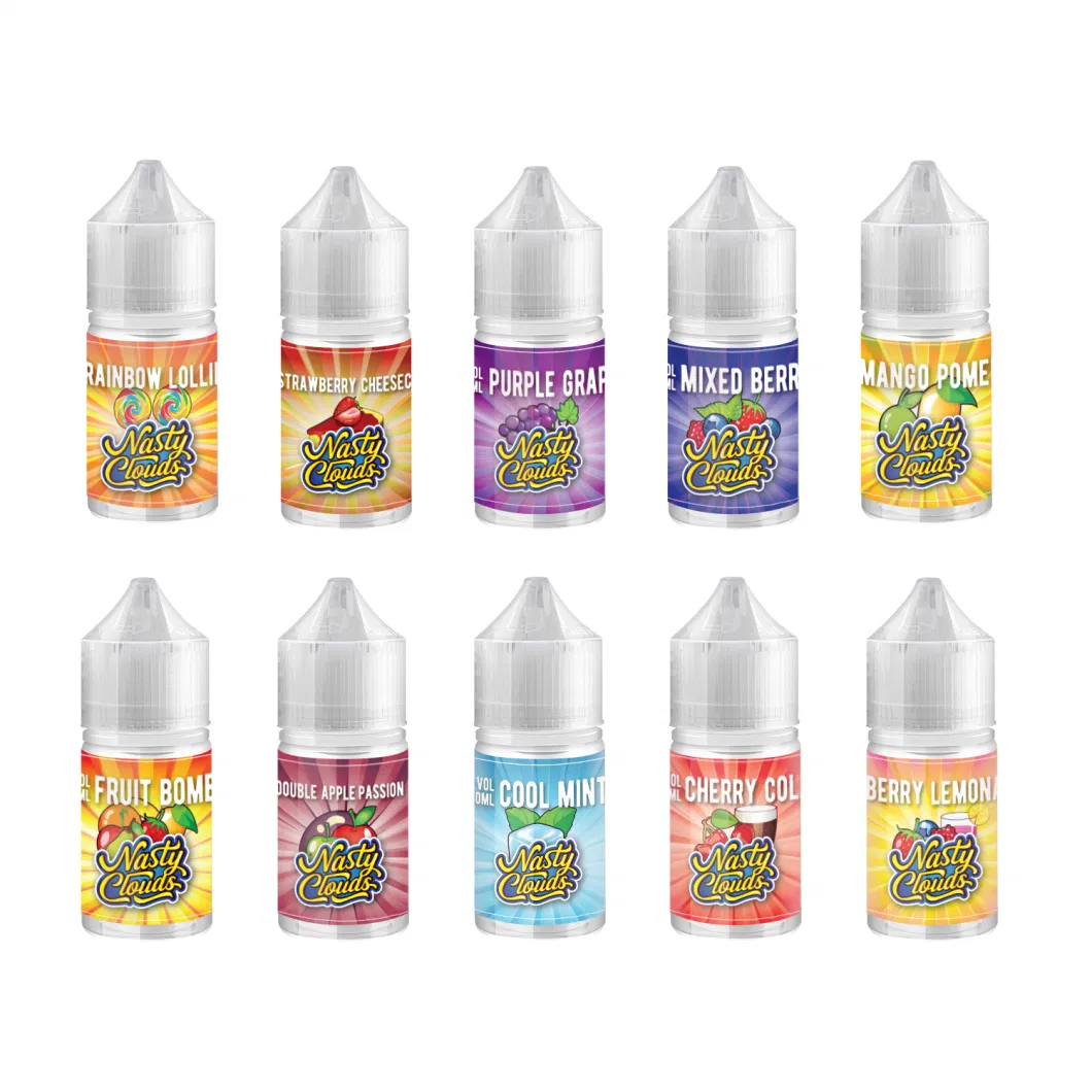 Hot Selling 25mg 35mg 50mg Salt Nicotine Juice E Liquid in South Korea