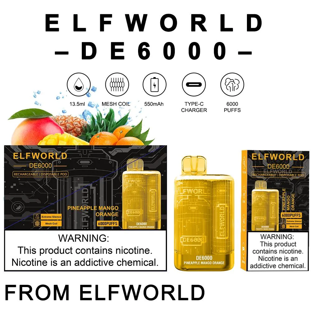 Te5000 Wholesale Disposable Electric Cigarette Elf- Bar Bc5000 Vaper Electronic Cigarette Vape Without Nicotine 2%5%Nicotine Elfvape 5000 Kingpod