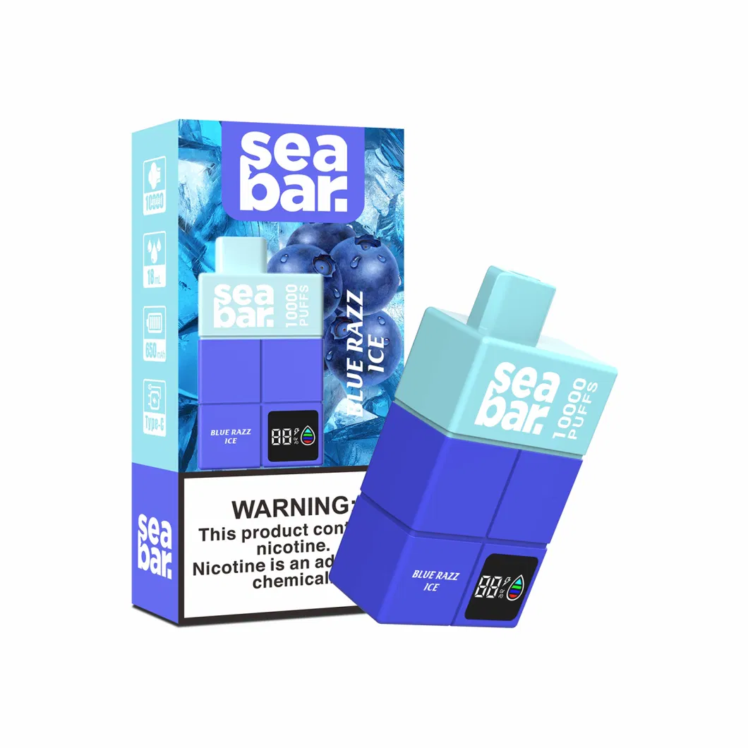 USA Korea UK Slovenia Germany Spain Popular Disposable Vape Big Puffs 10000 Puff Electronic Cigarette 19ml Seabar 10000 Puffs Rubik&prime;s Cube Disposable Vape