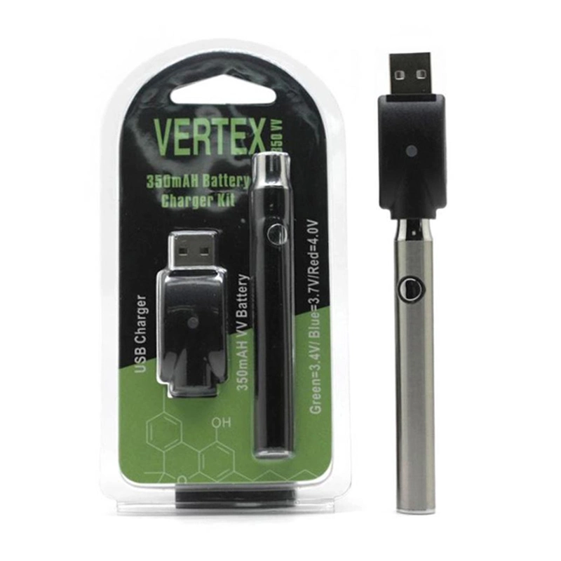 Vertex Battery E-CIGS Adjustable Voltage Preheating Vape Battery 650mAh Rechargeable Battery