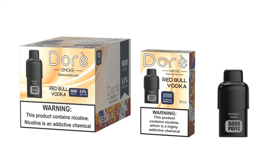Wholesale Replaceable Vape Pen Disposable 5000 Puffs Pod Bar Dore Rechargeable Battery Vapes