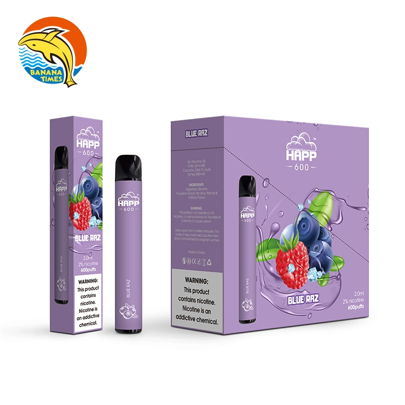 Bananatimes Disposable Electronic Cigarette 2ml 400mAh Blue Raz 2% Nicotine Vapes