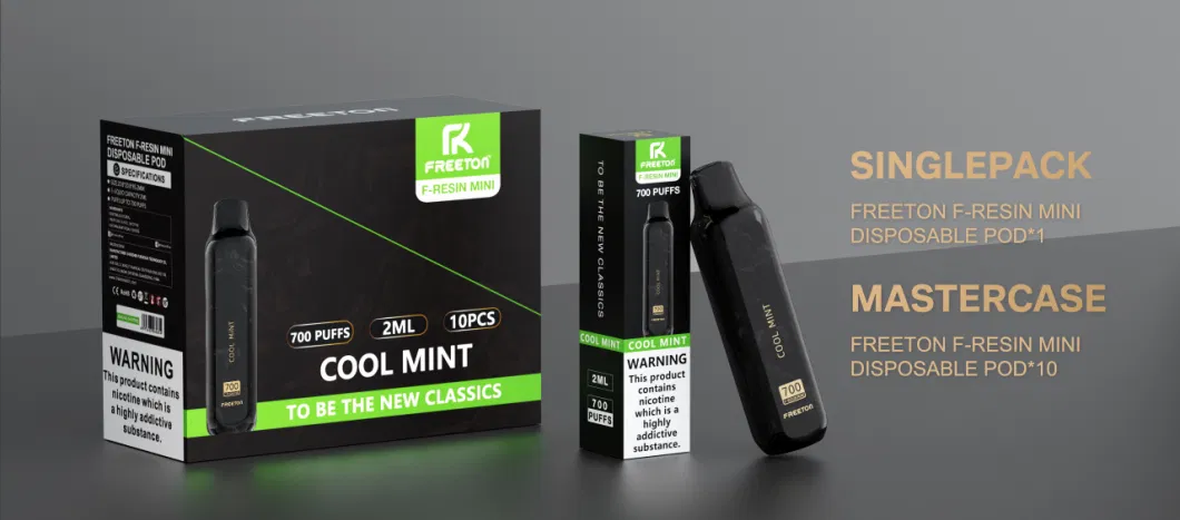 Factory Wholesale 700 Puffs Disposable Pod with CE RoHS Tpd Ukca Certifications