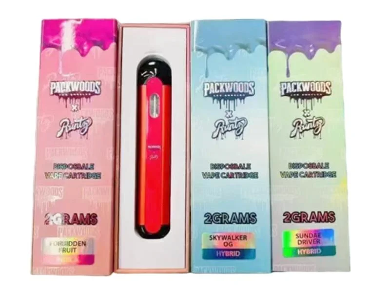 1ml 2ml Empty Packwoods X Runtz Cookies Ghost Ruby Dabwoods Disposable Vape Pens with Package Box