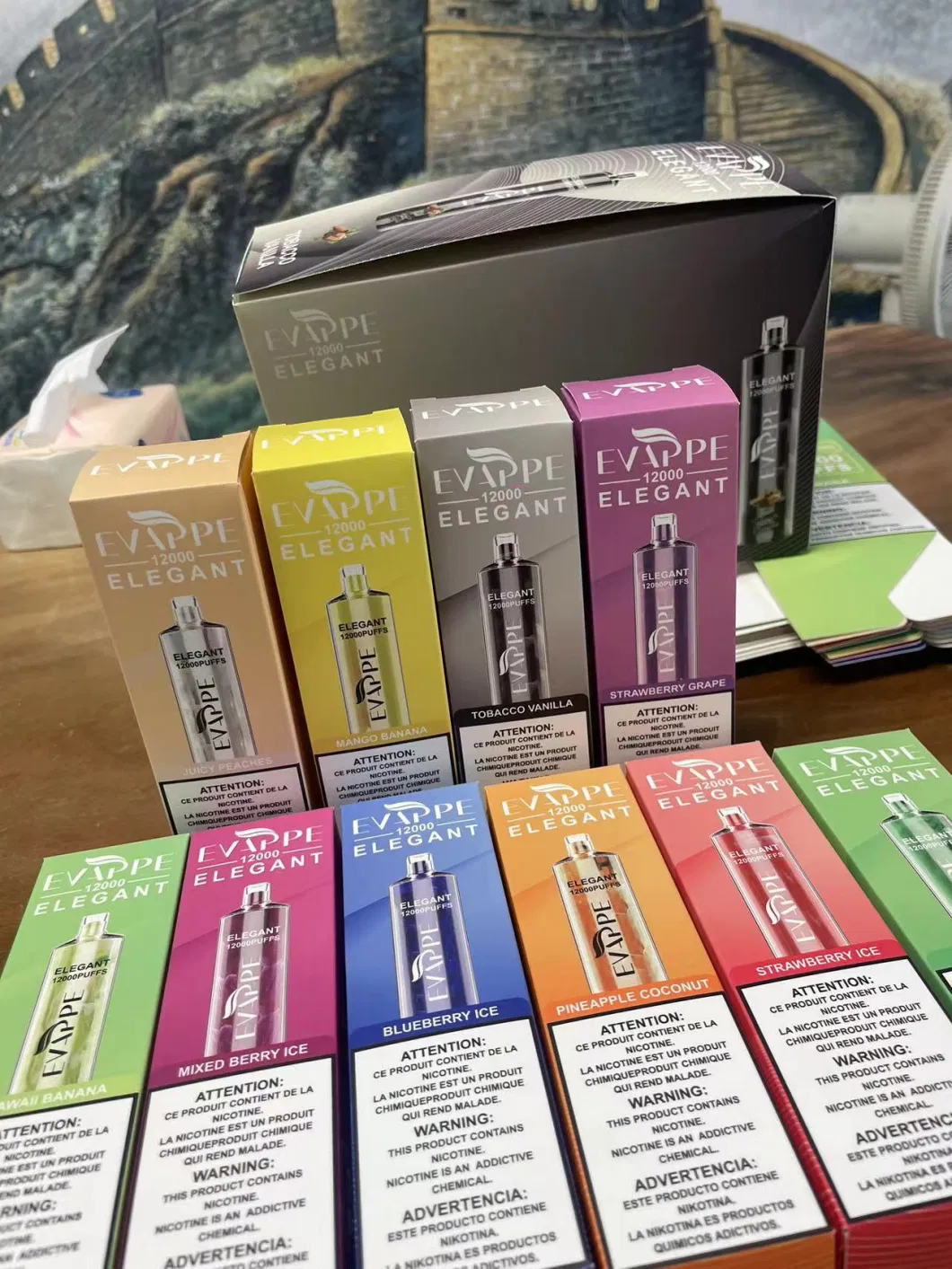 Wholesale I Vape Vape EU Warehouse Original Brand Jnr Shisha Hookah 12000/15000 Puffs Disposable Vape Pen 20 Flavors Rechargeable Electronic Cigarette