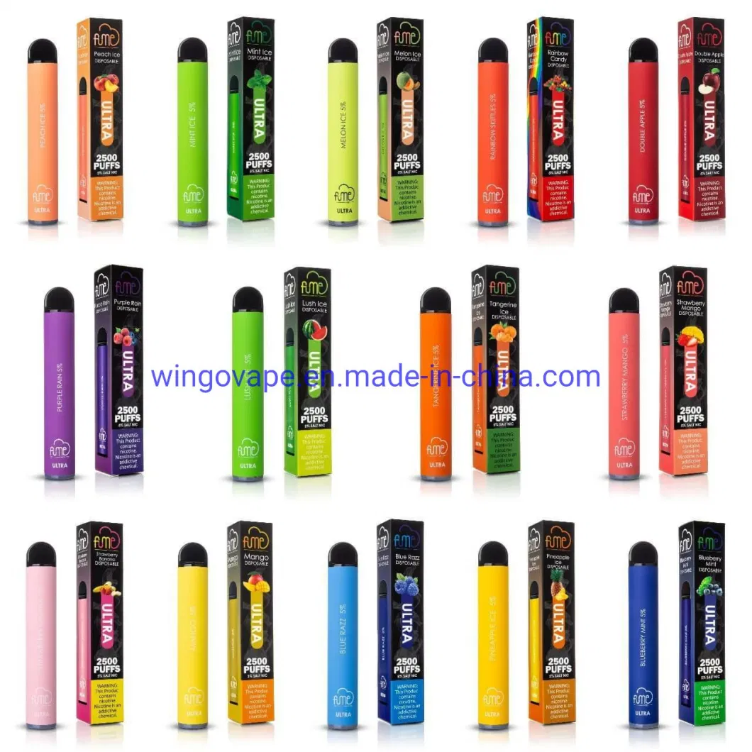 100% Original Fume Disposable Vape Fume Extra 1500puffs/Ultra 2500 Puffs/Infinity 3500 Puffs Disposable Vape with The Best Taste