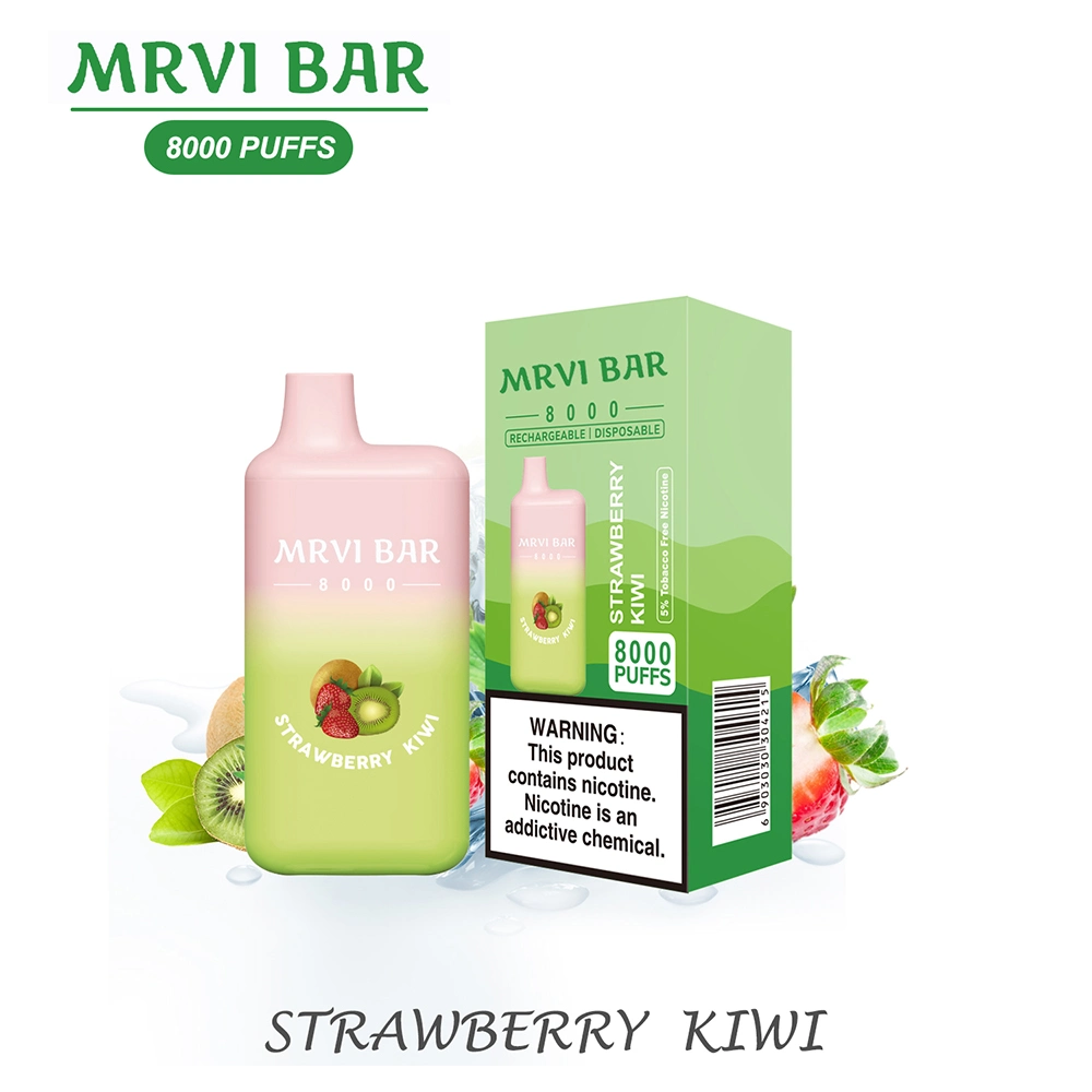 Shenzhen Factory High Quality Mrvi Bar 8000 Puffs Disposable Vapes Puff Pen Electronic Cigarette Prefilled Atomizer