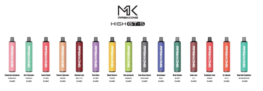 Maskking High Gts 2500 Big Puffs 1500mAh Battery Disposable Menthol Vape