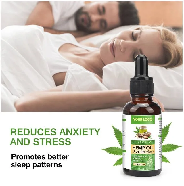 100% Natural Organic Hemp Oil for Shoulder Neck Body Massage SPA