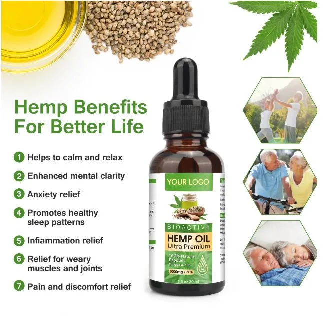 Natural Hemp Seed Oil for Skin Care