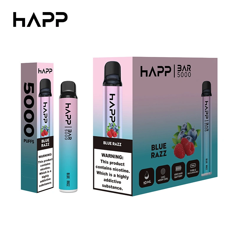 Best Seller Different Colors and Fruit Flavors Type-C Charging 5000 Puffs Disposable Vape