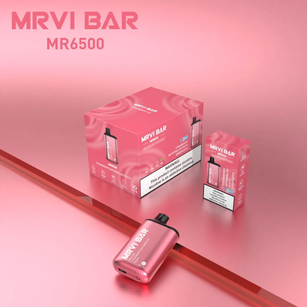 2023 Best OEM Customized Mrvi Bar 6500 Puffs Disposable Vape Pen E Cigarette Kit Vs Razz Bars Eflworld